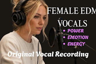 record female edm vocals for your electronic music