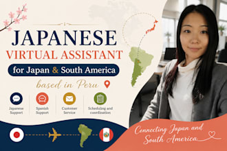 be your japanese virtual assistant for japan and south america based in peru
