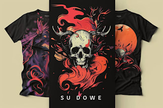 design a tshirt illustration for your merch or brand