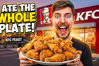 design food and vlog youtube thumbnails with high CTR