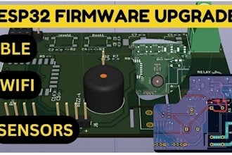 develop esp32 firmware with wifi ble and sensor integration for iot