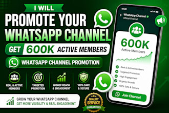 promote your whatsapp channel get 600k active members whatsapp channel promotion