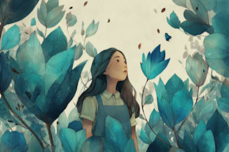 create watercolor and digital illustrations