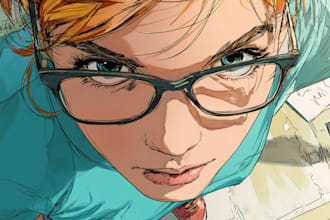 comic book illustration with comic book illustrator