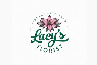 make country florist business logo for some modernizing