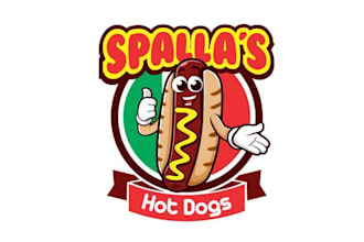 create an edgy humorous logo for my hot dog cart