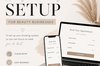 set up your acuity scheduling for your beauty business