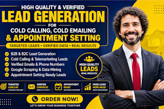 provide lead generation for cold calling cold emailing for appointment setting