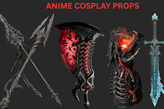create anime cosplay model 3d mask 3d helmet horror 3d armor stl for 3d printing