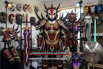 3d wearable cosplay creation 3d mask 3d cosplay helmet 3d anime mask stl model