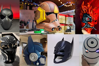 wearable cosplay creation 3d cosplay armor, mask helmet anime 3d mask stl model