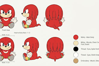 design a custom plushie reference sheet for your stuffed toy