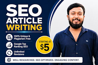 write SEO friendly articles and blog posts for your website
