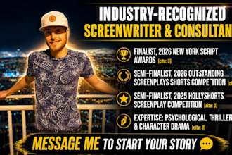 be your professional screenwriter