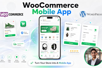 build a professional woocommerce mobile app for your online store
