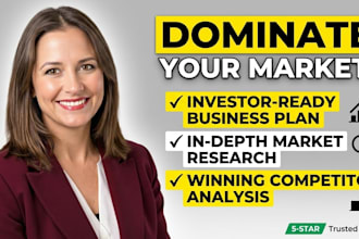 do business plans, market research, and competitor analysis