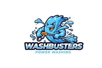 design fresh wash busters power washing logo