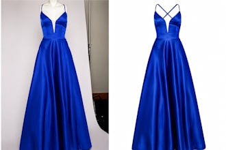 do ghost mannequin and neck joint retouch for clothing photos