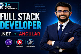 develop a full stack web app using net core and angular