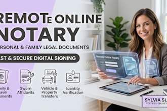 provide secure remote online notary for personal legal documents