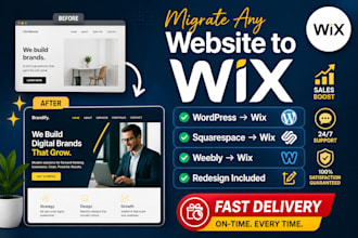 design, edit, update, redesign, customize wix, wordpress, squarespace website