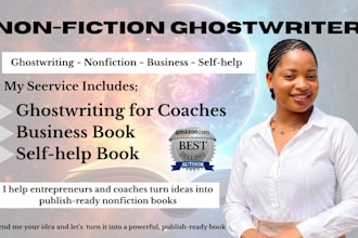 ghostwrite your self help or business book and make it publish read