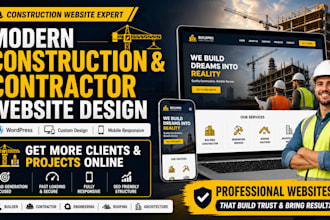 design construction website, contractor website that generate construction leads