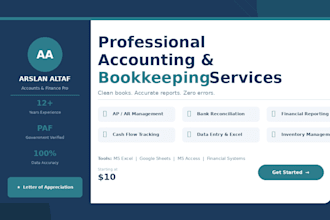 provide professional accounting, bookkeeping, and financial reporting services