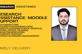 provide research services and moodle lms support