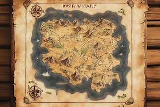 create professional hand drawn map vector illustration