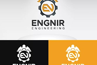 do modern engineer logo engineering, technical and industrial