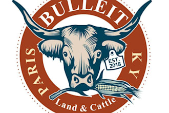 design vintage ranch, cattle and agriculture logo