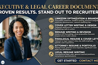 craft executive resumes for lawyers and compliance professionals