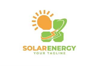 create a professional solar logo design