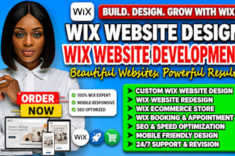 do wix website design, redesign business wix website, website development