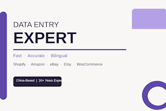 do fast and accurate data entry for your ecommerce store