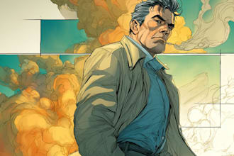 comic book illustration with comic book illustrator