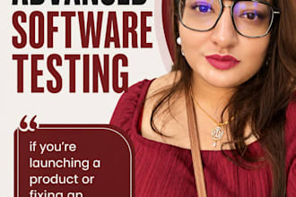 test all sort of software by any technique you want me to