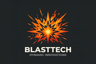 design a powerful and explosive logo for your brand
