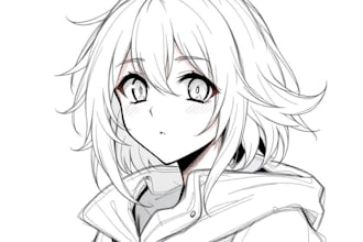 sketch custom anime character