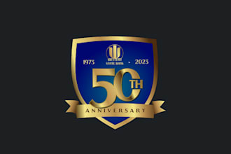 create custom event, celebration and anniversary logo
