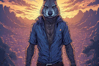 draw illustration, comic book, album cover, and fan art