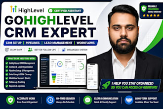 manage your gohighlevel CRM, pipelines, leads and workflows