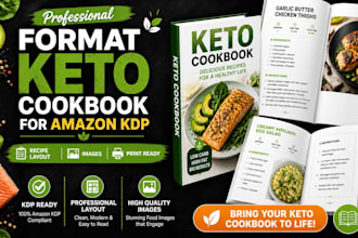format keto diet health spanish cookbook KDP recipe images amazon publishing