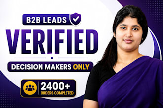 build icp based b2b lead lists with verified emails for outreach