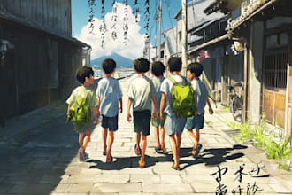 children book illustration and children book cover