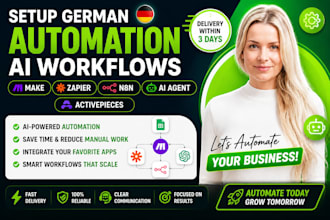 setup german make come automation zapier ai workflows n8n ai agent activepieces