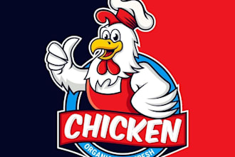 design a modern chicken and poultry logo