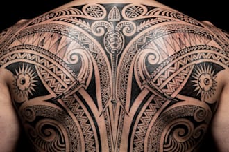 a profesional tribal tattoo design