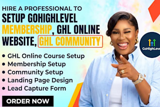 setup gohighlevel membership ghl online course website ghl community setup